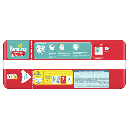 Couches Culottes Bébés Baby-Dry Pants T7 15+kg PAMPERS
