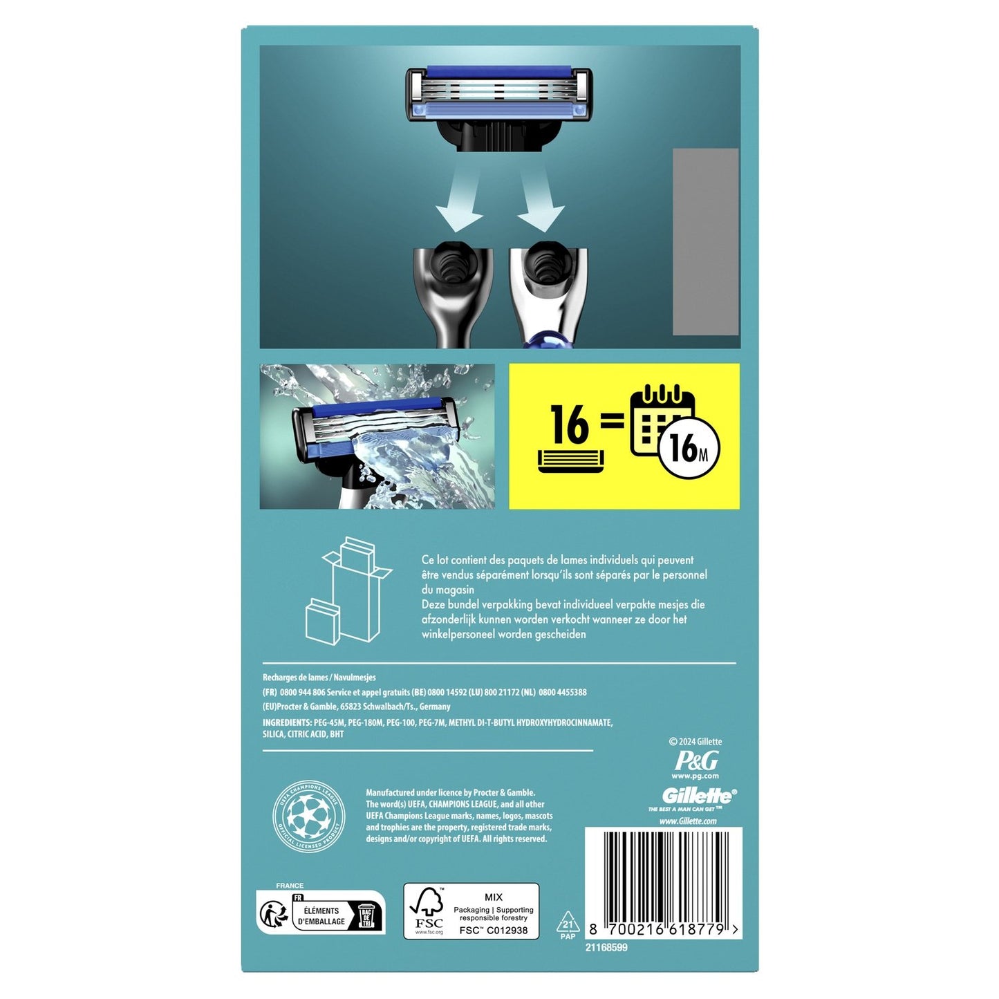 Gillette Mach 3 Men's Razor Blades