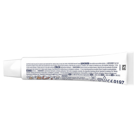 Crème Adhésive pour Prothèses Totales & Partielles Goût Neutre FIXODENT