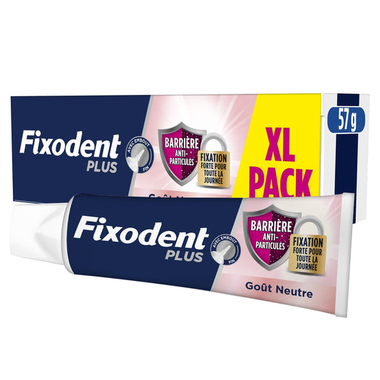 Crème Adhésive pour Prothèses Totales & Partielles Goût Neutre FIXODENT le tube de 70ml