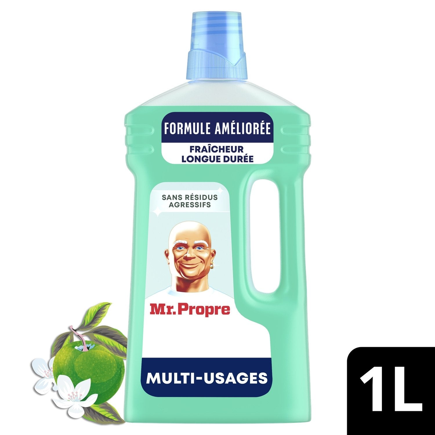 Nettoyant Ménager Sol Multi-Usage Fleurs de Pommier MR PROPRE le bidon de 1L