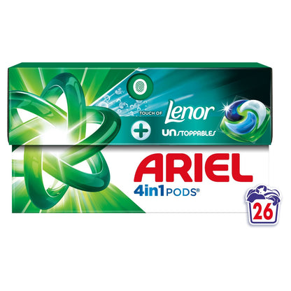 Laundry Capsules 4in1 Touch Of Lenor Unstoppables ARIEL