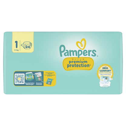 Couches Bébés Prenium Protection 2-5kg Taille 1 PAMPERS