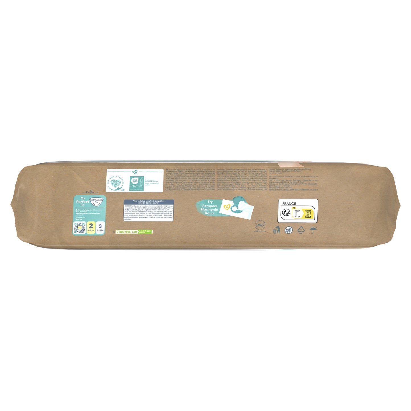 Couches Bébés Harmonie New Baby T2 4-8kg PAMPERS