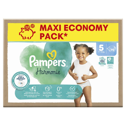 Couches Bébés Harmonie 11-16kg Taille 5 PAMPERS
