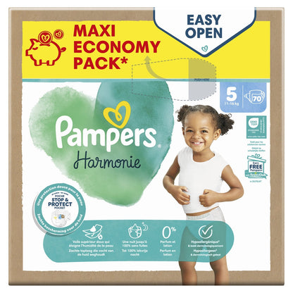 Couches Bébés Harmonie 11-16kg Taille 5 PAMPERS