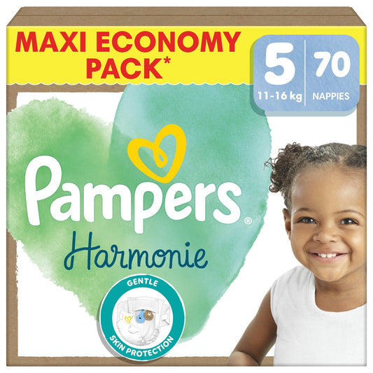 Couches Bébés Harmonie 11-16kg Taille 5 PAMPERS le paquet de 70 couches