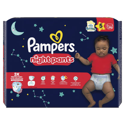 Couches Culottes Bébés Night Pants T5 11-17kg PAMPERS