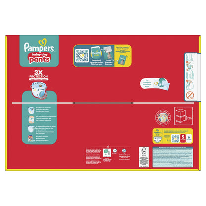 Couches Culottes Bébés Baby-Dry Pants 11-17kg Taille 5 PAMPERS