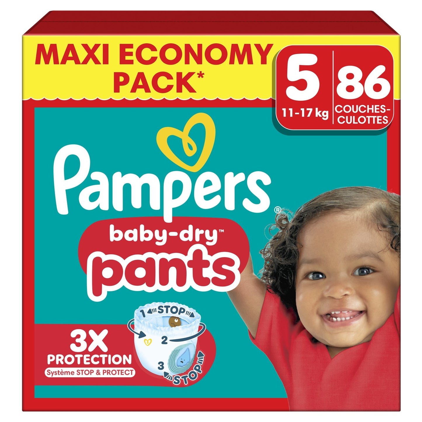 Couches Culottes Bébés Baby-Dry Pants 11-17kg Taille 5 PAMPERS