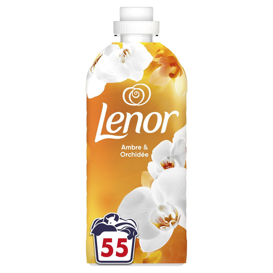 Adoucissant Ambre et Orchidée LENOR le bidon de 1155mL