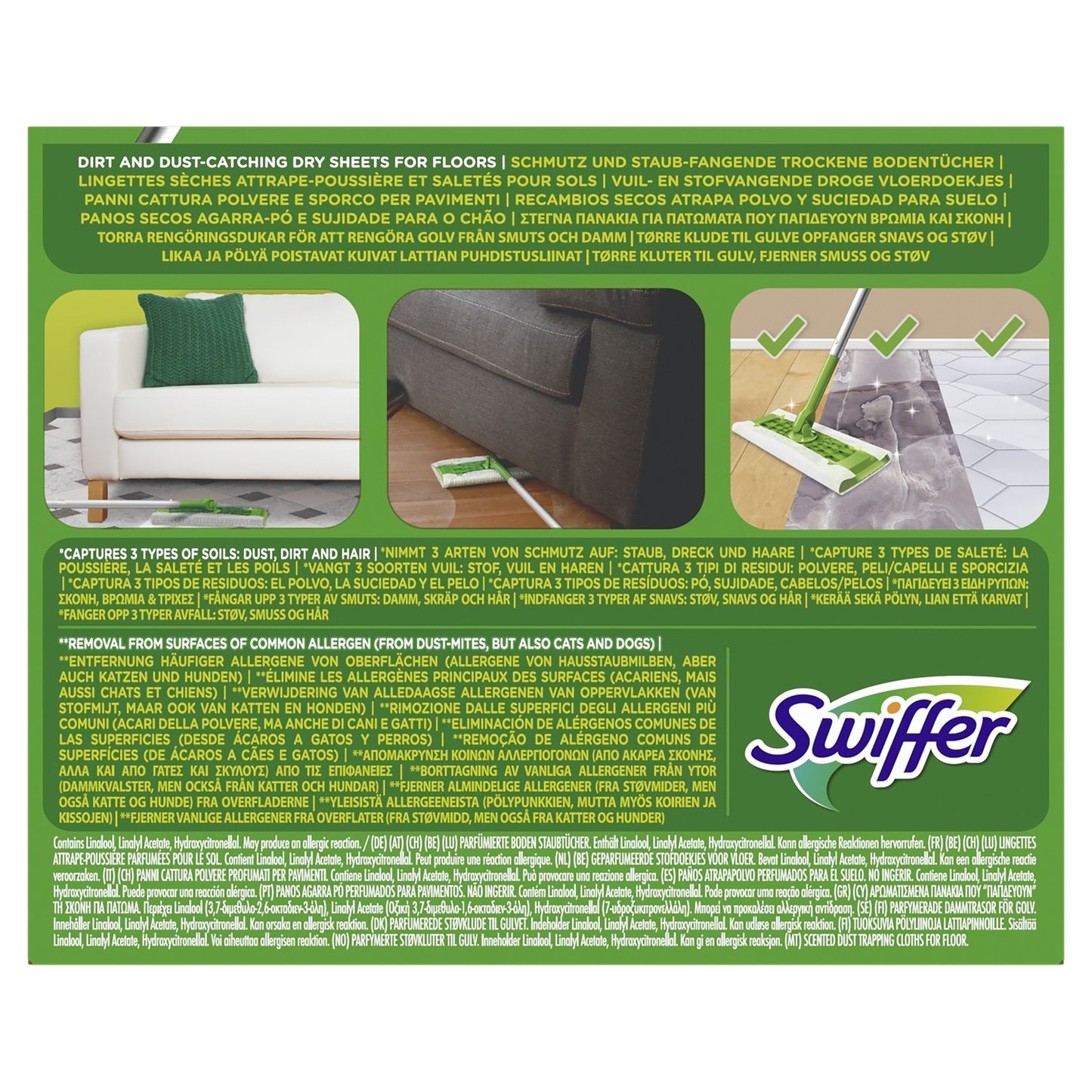 SWIFFER Dust Catcher Mopptücher für saubere und frische Böden