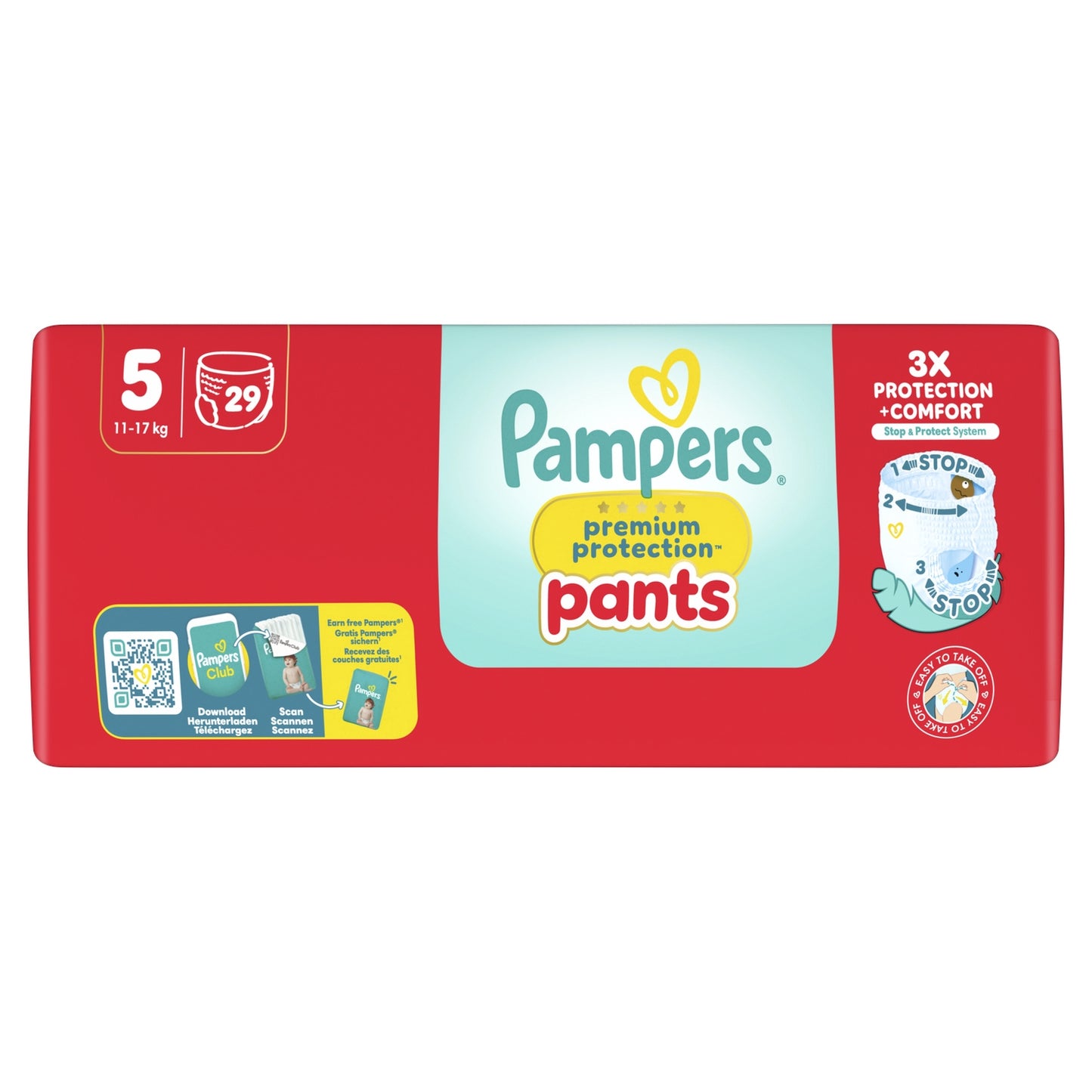 Couches Culottes Bébés Premium Protection T5 11-17kg PAMPERS