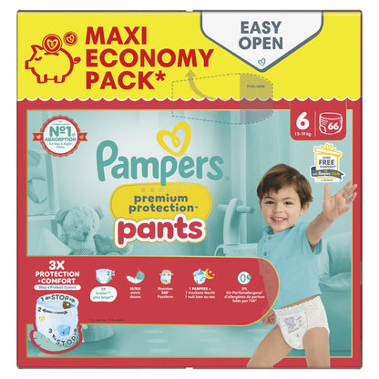 Couches Culottes Bébés Protection Pants 13-19kg Taille 6 PAMPERS