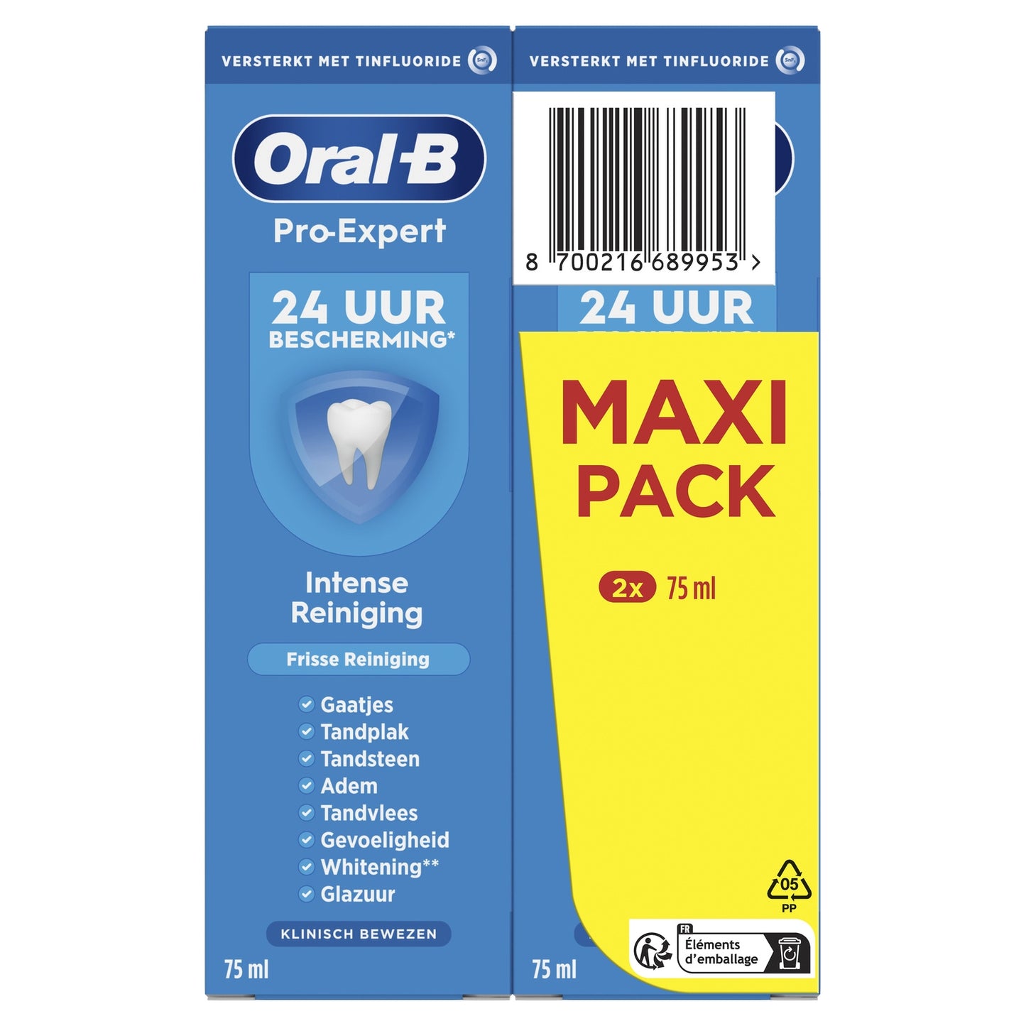 Dentifrice Pro-Expert Propreté Rafraîchissante ORAL-B 