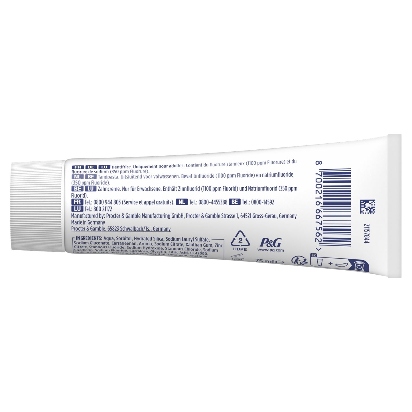 Dentifrice Pro- Expert Calm Sensation ORAL-B 