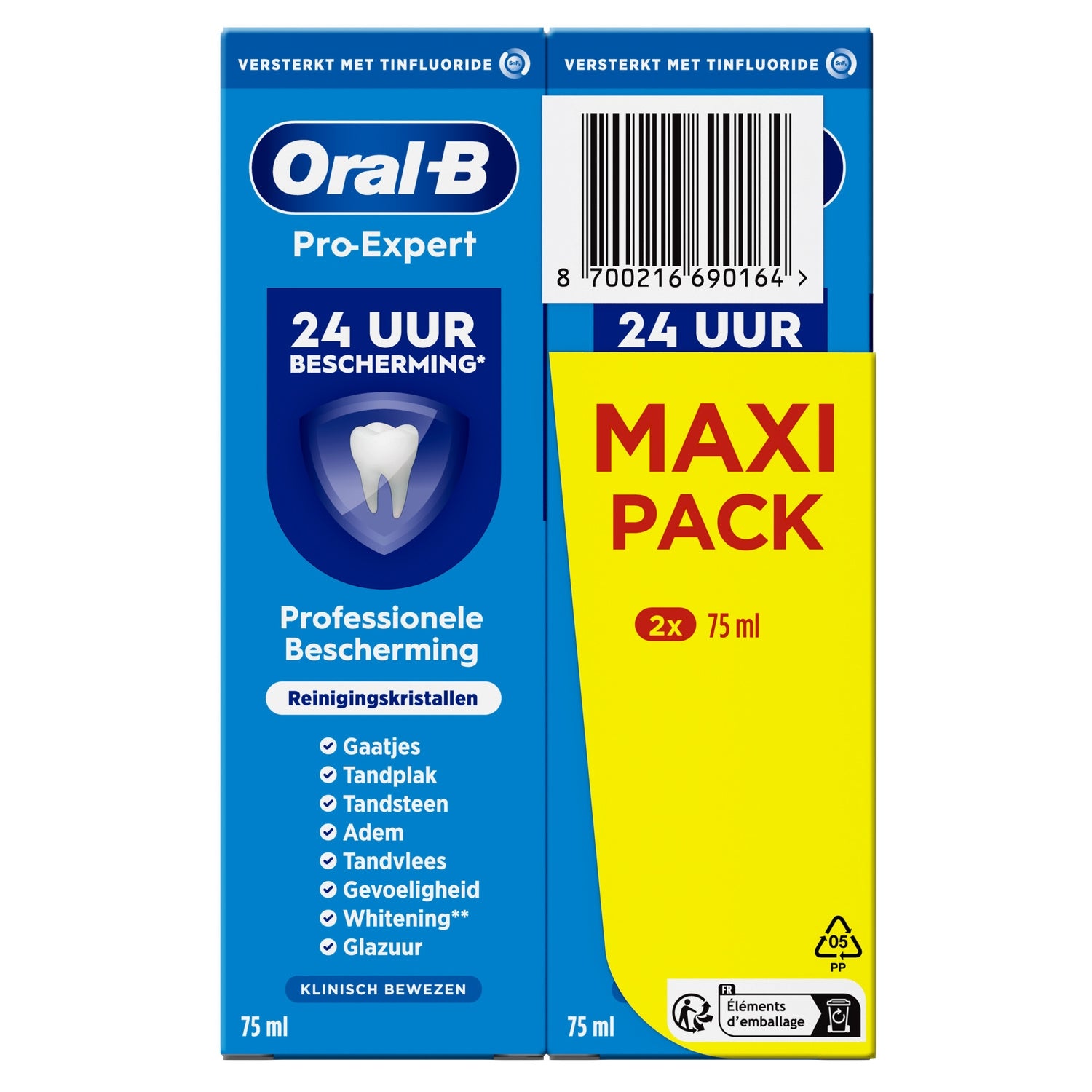 Dentifrice Pro- Expert Cristaux Nettoyants ORAL-B 