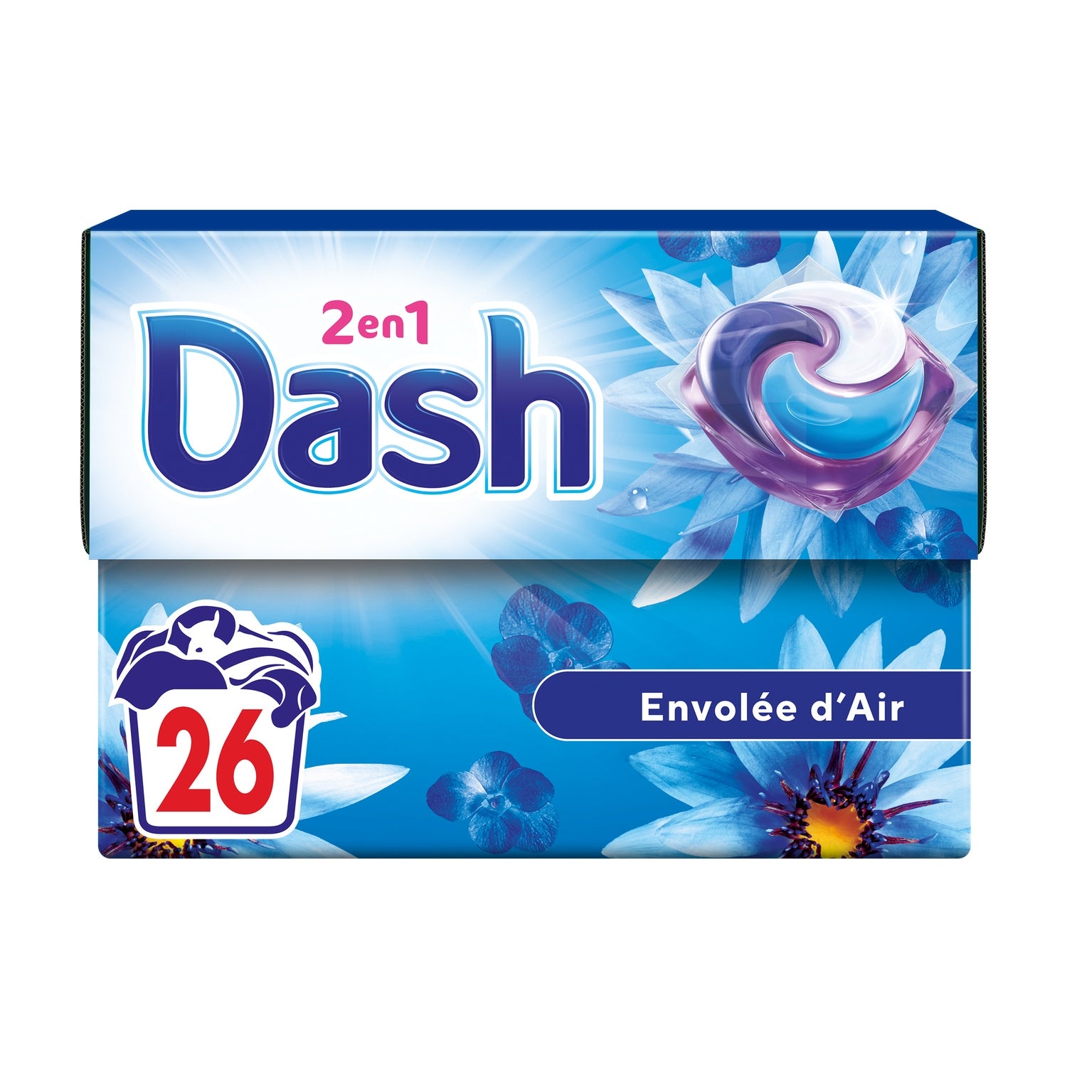 Lessive capsules 2en1 Envolée d'Air DASH 