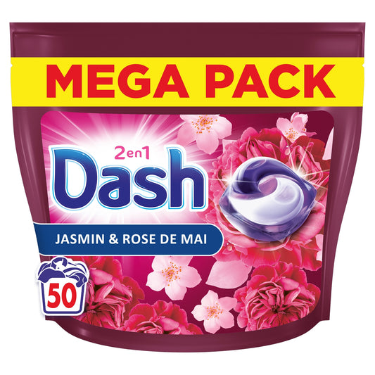 DASH 2-in-1-Waschmittelkapseln mit Jasmin und Mairose