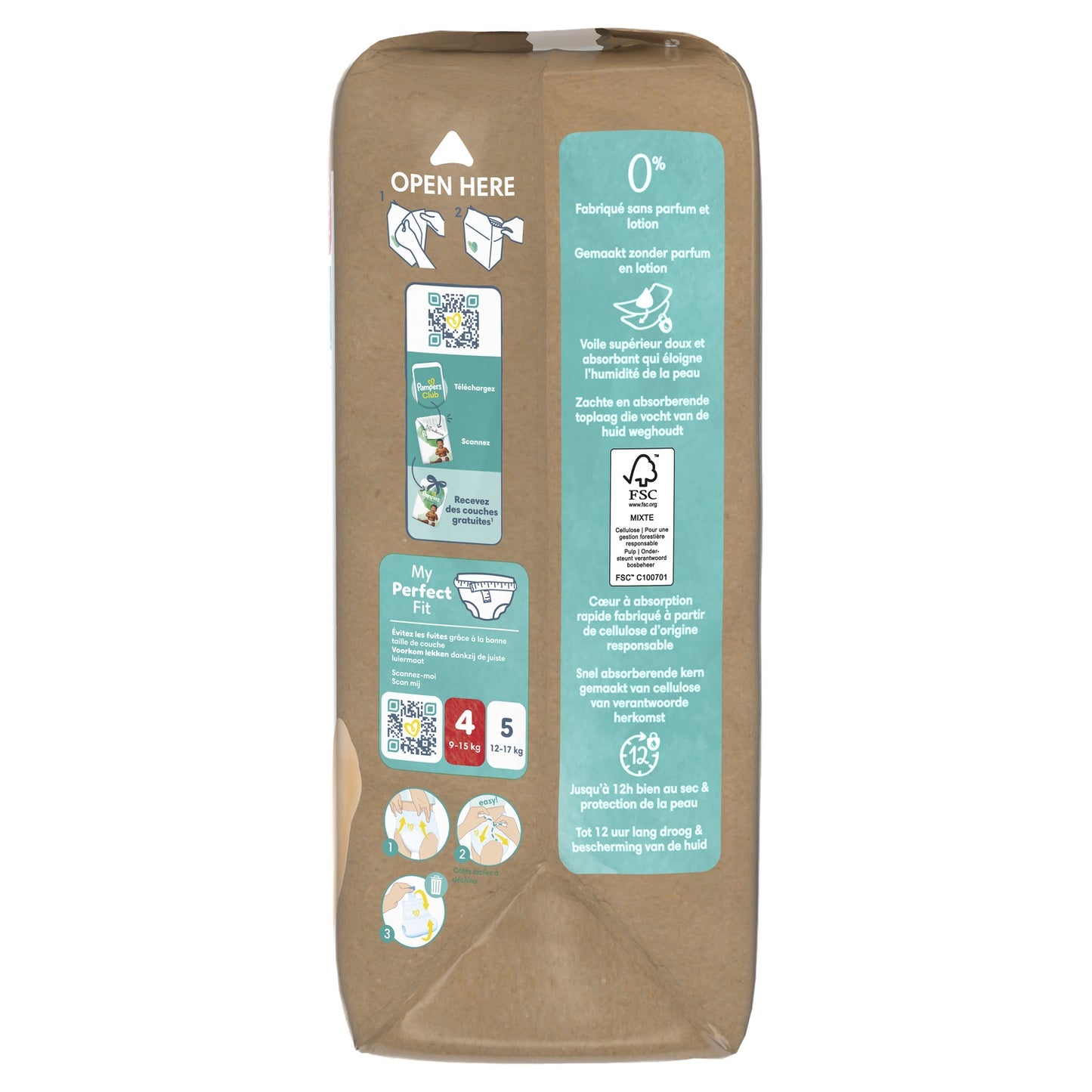 Couches Culottes Bébés Harmonie Pants T4 9-15kg PAMPERS
