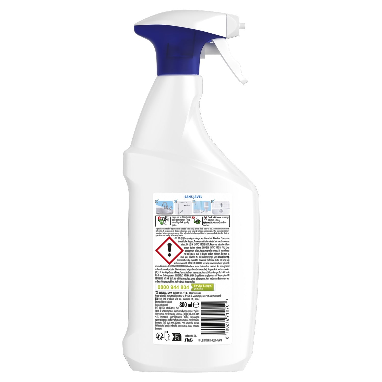 Nettoyant Ménager Salle de Bains Anti-calcaire Febreze Fraîcheur MR PROPRE 
