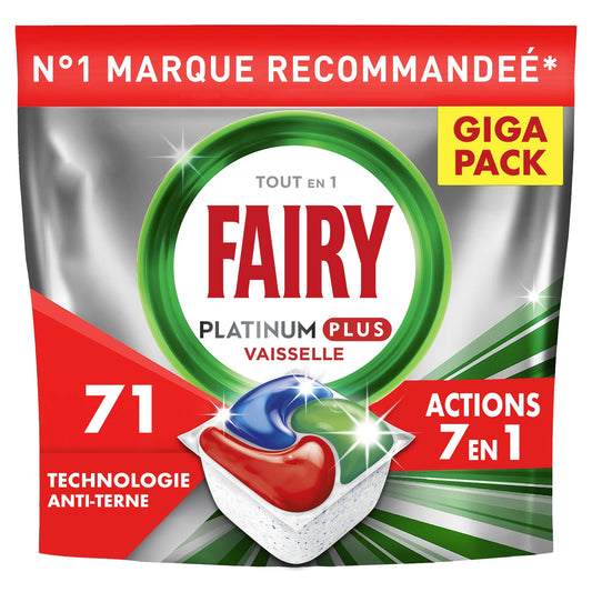 FAIRY Platinum Plus All-in-1 Action 7-in-1 Dishwasher Tablet