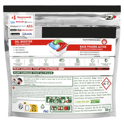 Platinum Plus All In One Dishwasher Tablet Intense Anti-Dull Technology 7in1 FAIRY
