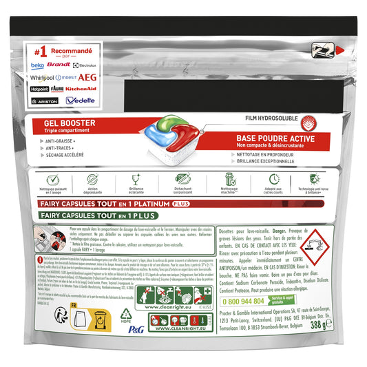 Platinum Plus All In One Dishwasher Tablet Intense Anti-Dull Technology 7in1 FAIRY