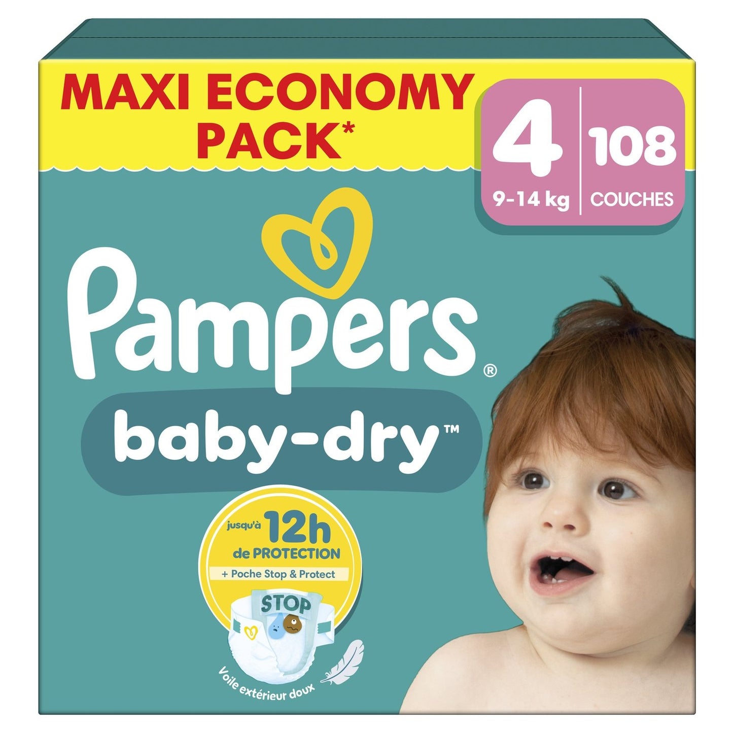 PAMPERS Baby-Dry Baby Diapers 9-14kg Size 4