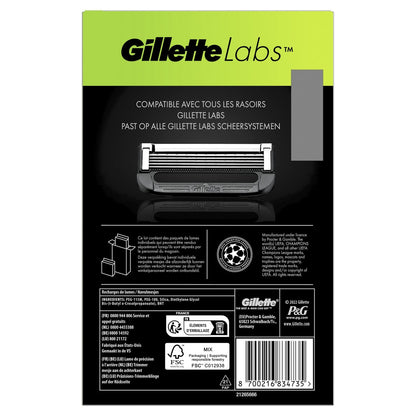 Lames de rasoir Pour Homme Labs GILLETTE 
