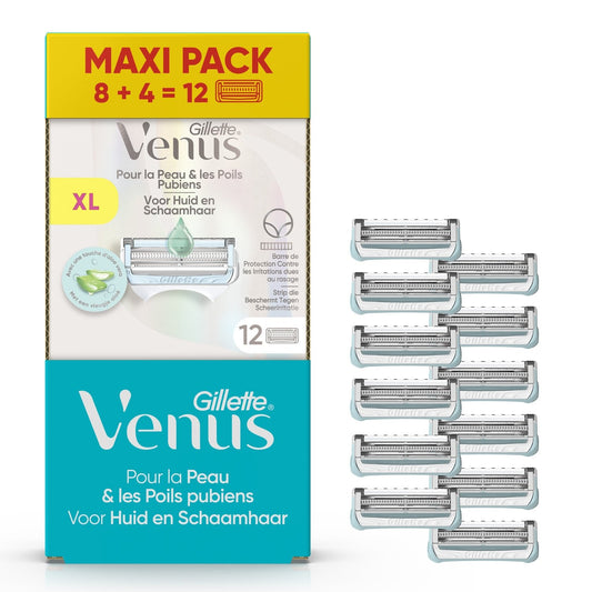 Women's Razor Blades for Sensitive Skin Intimate Area Satin Care Aloe Vera GILLETTE