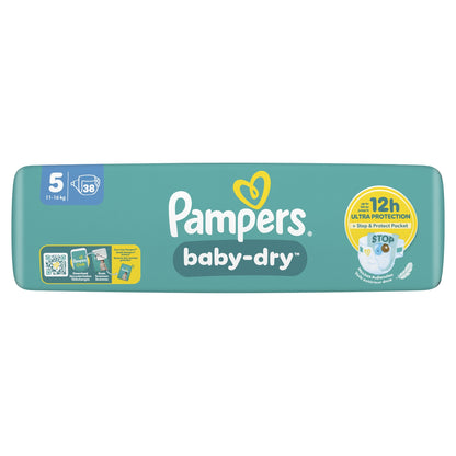 Couches Bébés Baby-Dry 11-16kg Taille 5 PAMPERS 