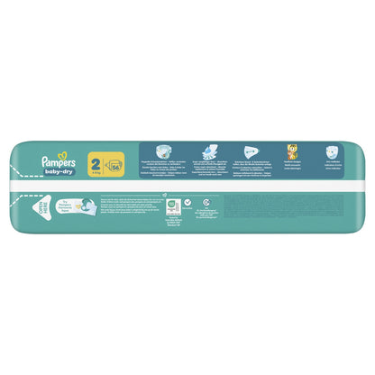 Couches Bébés Baby-Dry 4-8kg Taille 2 PAMPERS 