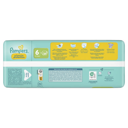 Couches Bébés Premium Protection 13-18kg Taille 6 PAMPERS
