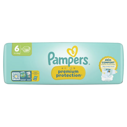 Couches Bébés Premium Protection 13-18kg Taille 6 PAMPERS
