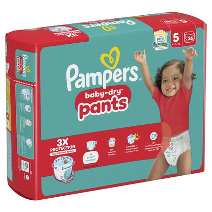 Couches Culottes Bébé Baby-Dry Pants 11-17kg Taille 5 PAMPERS