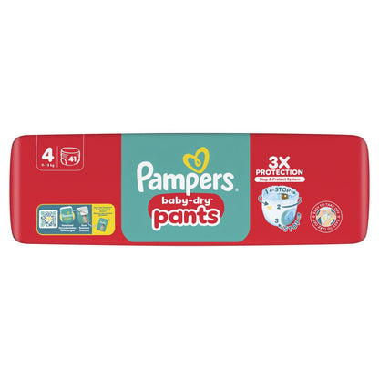 Couches Culottes Bébés Baby-Dry Pants 9-15kg Taille 4 PAMPERS
