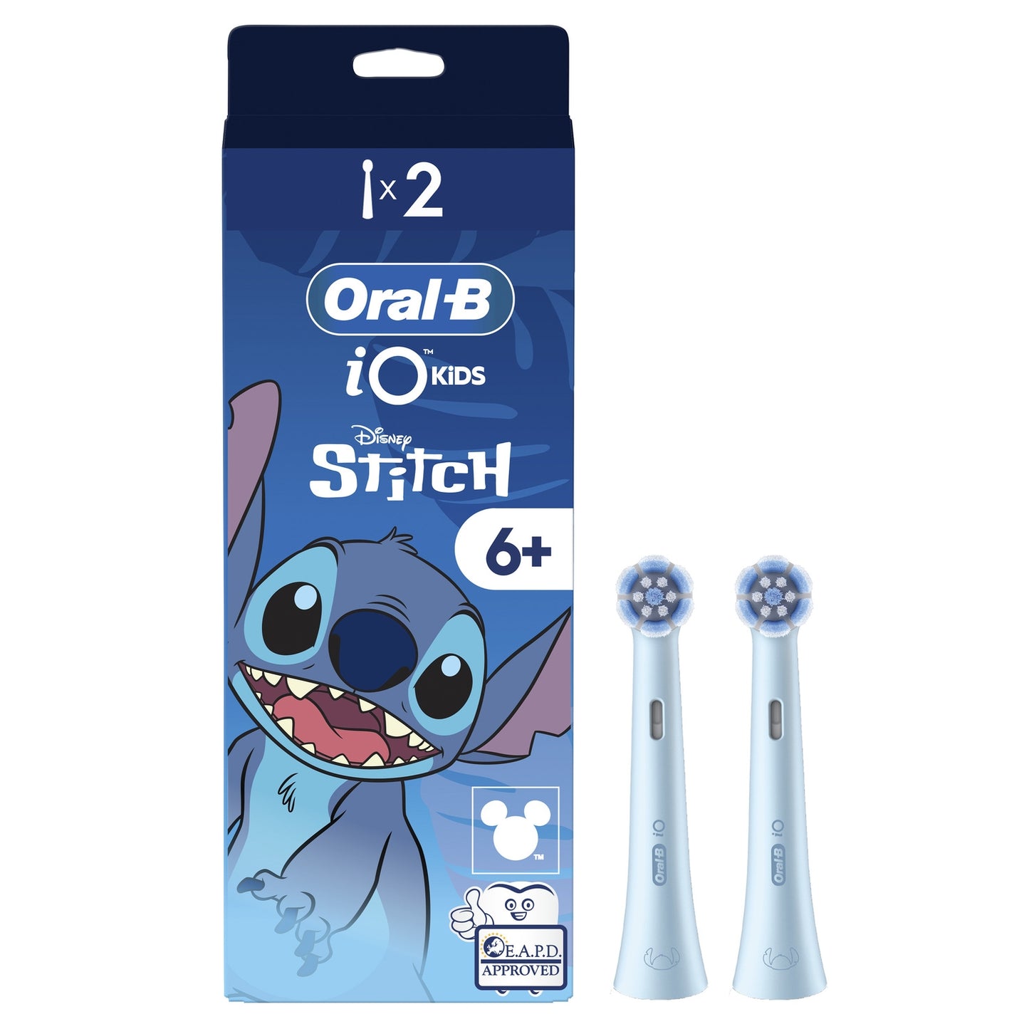 Brossettes Électrique Enfant 6 ans+ iO Brins Extra Souples Stitch ORAL-B 