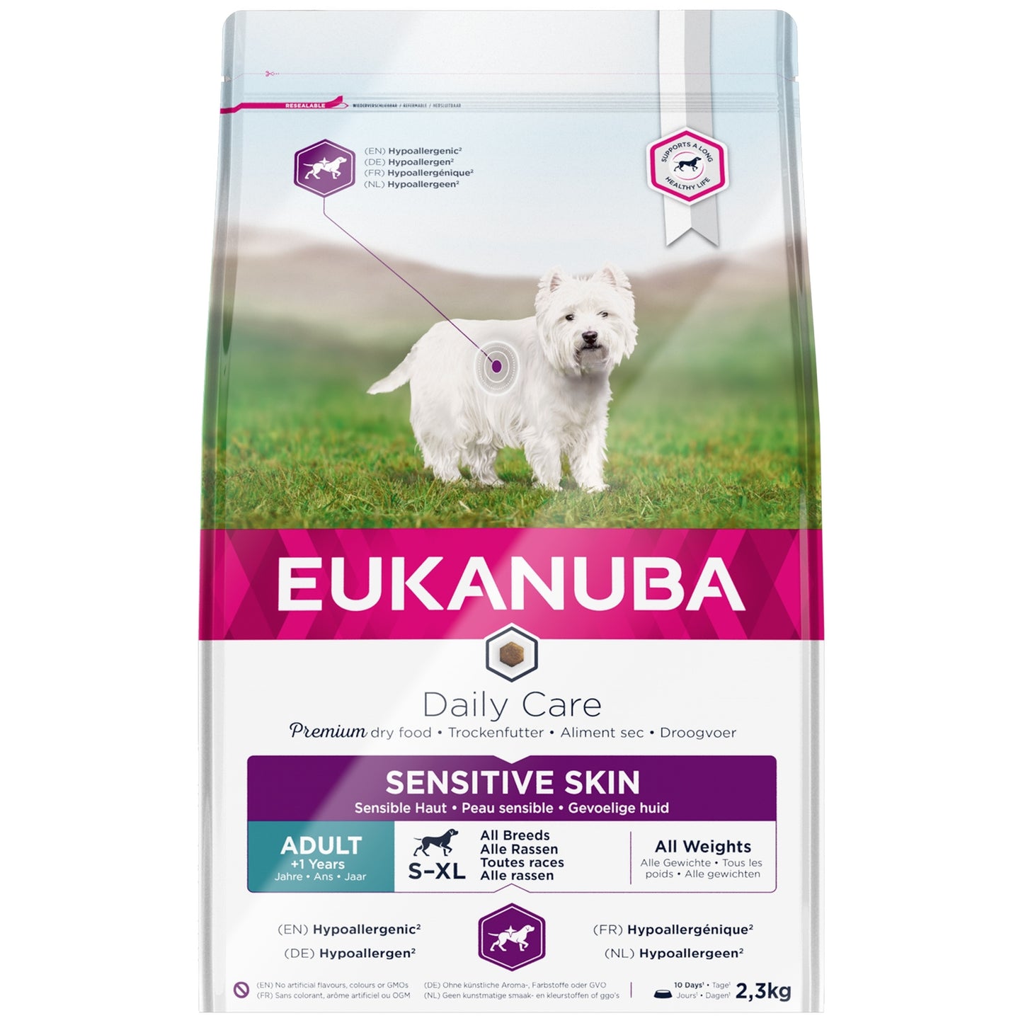 Croquettes pour Chien Adulte Peau Sensible Hypoallergénique Daily Care EUKANUBA 