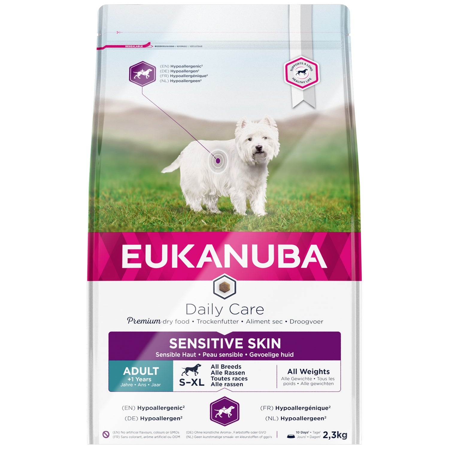 Croquettes pour Chien Adulte Peau Sensible Hypoallergénique Daily Care EUKANUBA 