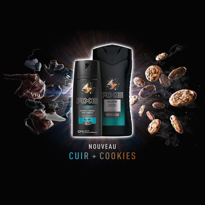 AXE Men's Shower Gel Leather &amp; Cookies Collision Fresh Scent