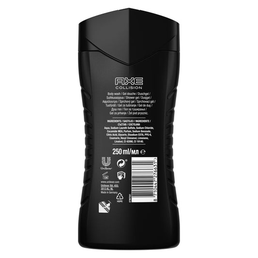 Gel Douche Homme Collision Cuir & Cookies Parfum Frais AXE