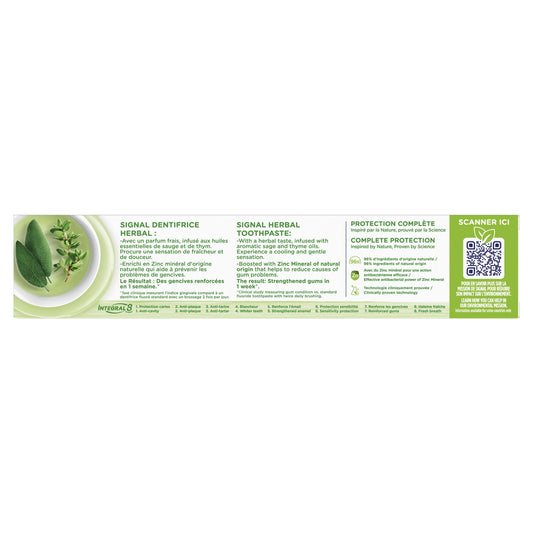 Dentifrice Integral 8 Nature Elements Herbal SIGNAL