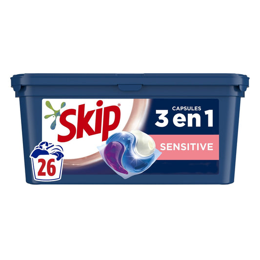 Lessive Capsule Sensitive 3en1 SKIP