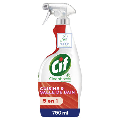 CIF 5-in-1 Multi-Purpose Household Cleaner for Bathroom &amp; Kitchen