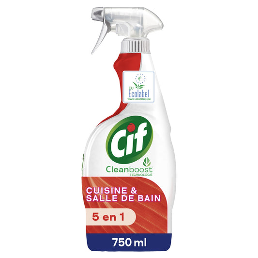 CIF 5-in-1 Multi-Purpose Household Cleaner for Bathroom &amp; Kitchen