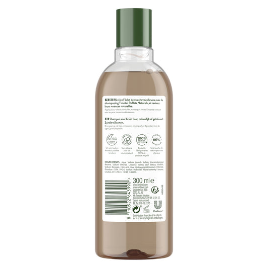 TIMOTEI Natural Reflections Shampoo for Brown Hair with Henna Extract