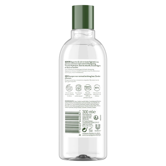 TIMOTEI Silicone-Free Moisturizing Shampoo for Normal to Dry Hair with Coconut Milk and Aloe Vera