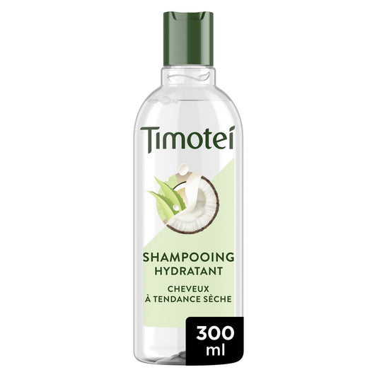 TIMOTEI Silicone-Free Moisturizing Shampoo for Normal to Dry Hair with Coconut Milk and Aloe Vera
