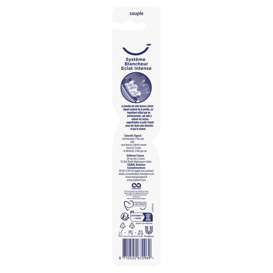 Brosse à Dents Souple Blancheur Éclat Intense SIGNAL